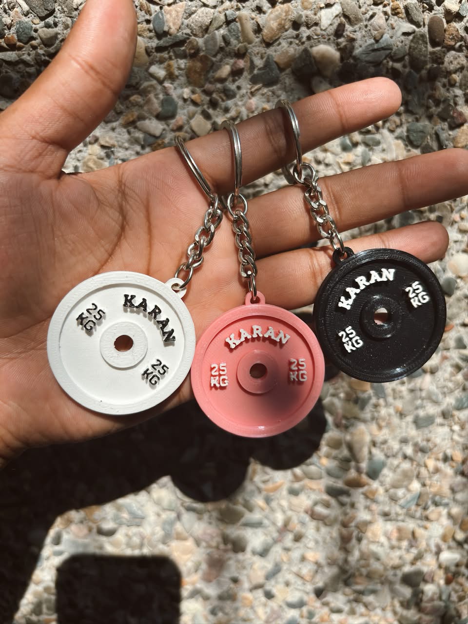 Custom Gym Name Plate Keychain