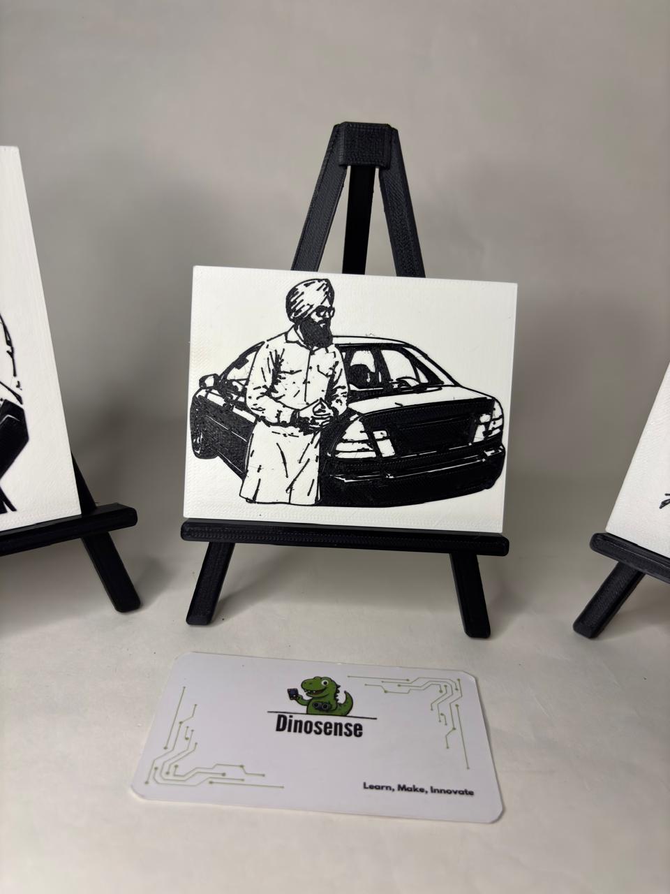 Mini Character Portrait with Stand – Desk Decoration