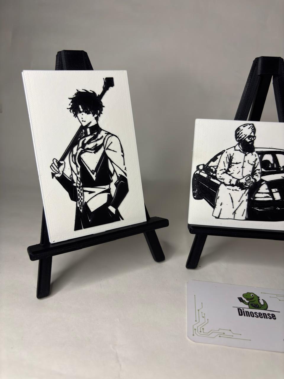 Mini Character Portrait with Stand – Desk Decoration
