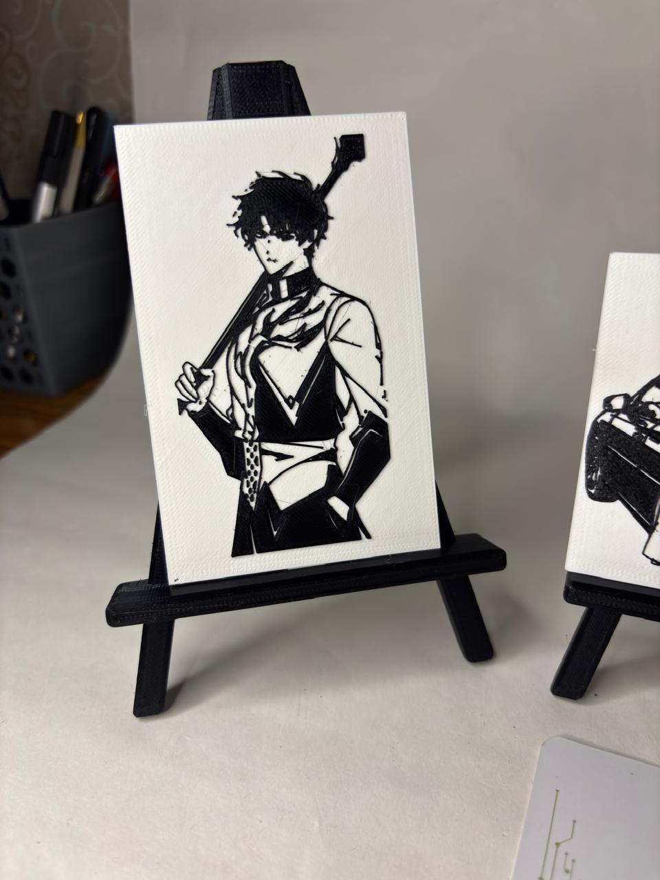 Mini Character Portrait with Stand – Desk Decoration